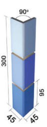 Gạch INAX-47/90-14/POL, INAX-155/90-14/POL, INAX-255/90-14/POL và INAX-255/90-15/POL (GẠCH GÓC)