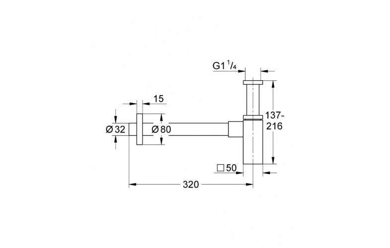 GROHE Ống thải dành cho chậu rửa 40564000