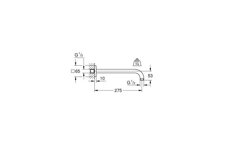 GROHE Thanh treo sen Rainshower 275mm 27488000