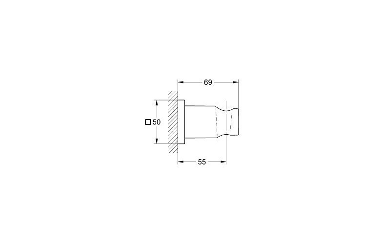 GROHE Gác sen đế vuông Rainshower 27075000