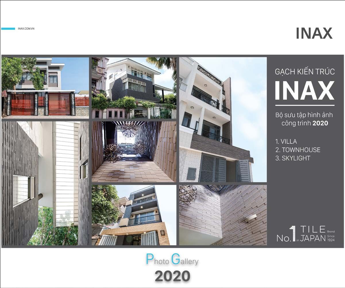 Gạch Kiến Trúc Inax: bộ sưu tập công trình 2020
