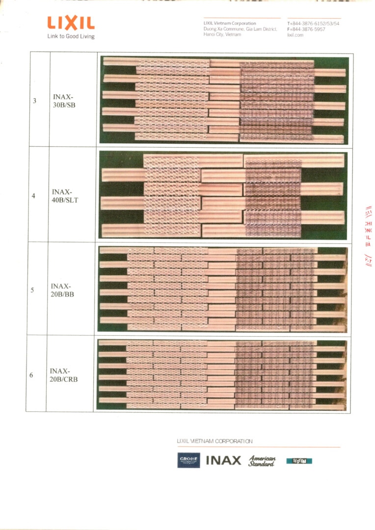 Thông Báo Thay đổi Lưới & Amp Chèn Lót Gạch Dán Lưới Page 2